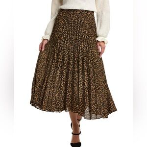 Max Studio pleated midi skirt NWT